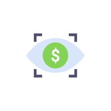 Financial Control icon in vector. Logotypeのイラスト素材