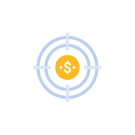 Target Audience icon in vector. Logotypeのイラスト素材