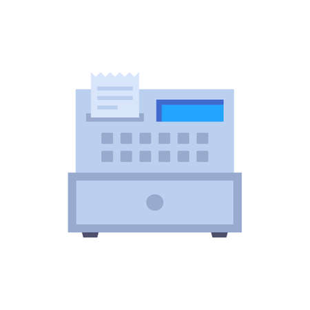 Cash Register icon in vector. Logotypeのイラスト素材