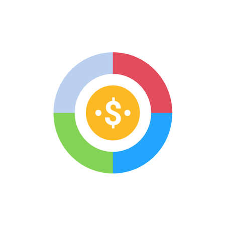 Budget icon in vector. Logotypeのイラスト素材