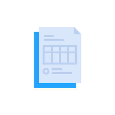 Invoice icon in vector. Logotypeのイラスト素材
