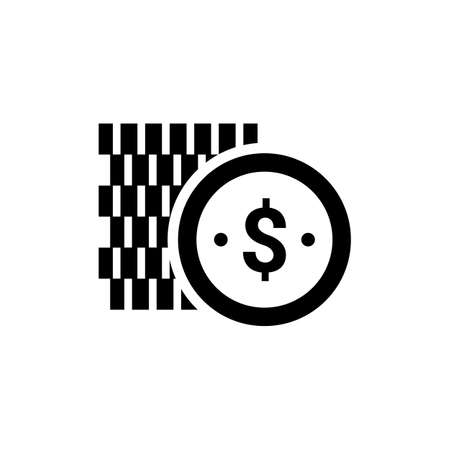 Coins icon in vector. Logotypeのイラスト素材