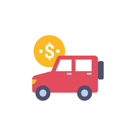 Auto Loan icon in vector. Logotypeのイラスト素材