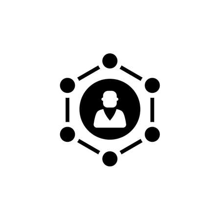 Business Connectivity icon in vector. Logotypeのイラスト素材