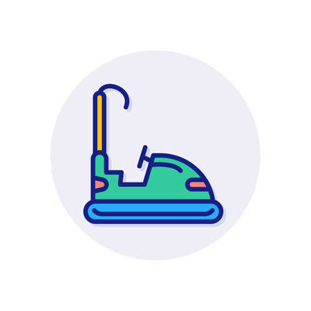 Bumper Car icon in vector.のイラスト素材