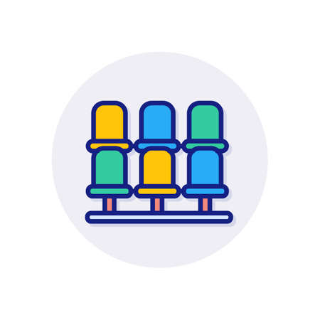 Grandstand icon in vector.のイラスト素材