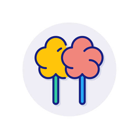 Cotton Candy icon in vector.のイラスト素材