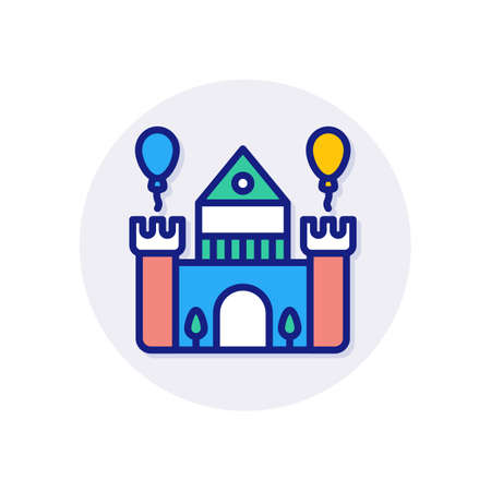 Castle icon in vector.のイラスト素材