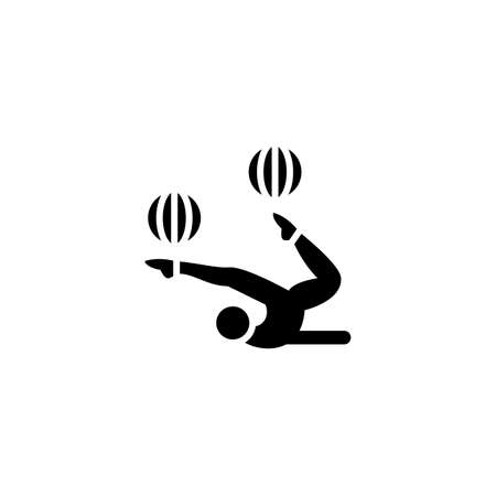 Juggling icon in vector.のイラスト素材
