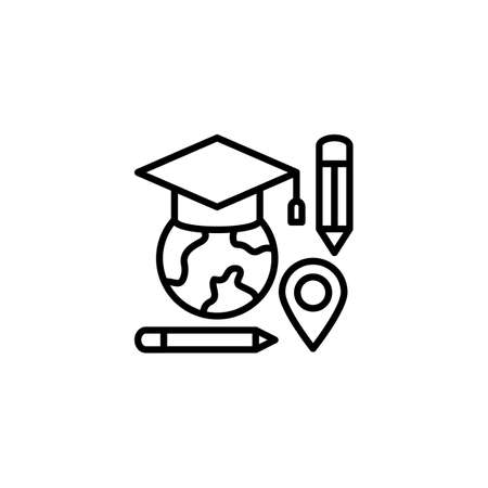 University For All icon in vector. Logotypeのイラスト素材