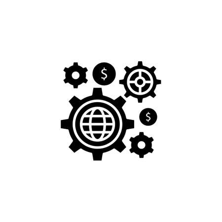 Development icon in vector. Logotypeのイラスト素材