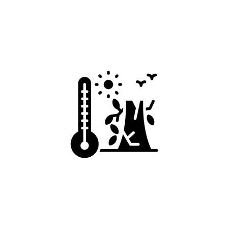 Drought icon in vector. Logotypeのイラスト素材