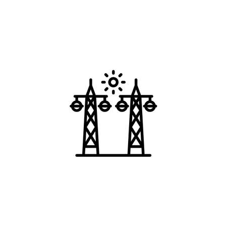 Power Poles icon in vector. Logotypeのイラスト素材