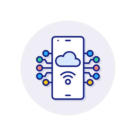 Hosted Application icon in vector. Logotypeのイラスト素材