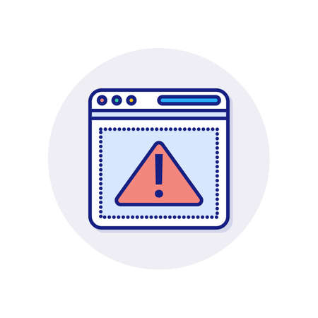Alert Message icon in vector. Logotypeのイラスト素材