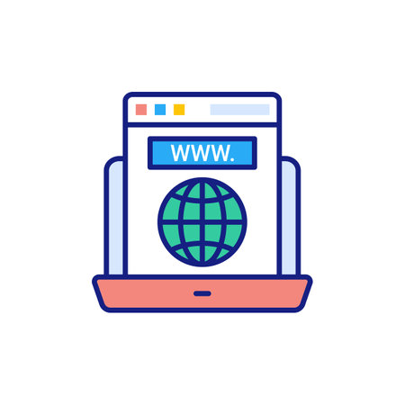 Internet icon in vector. Logotypeのイラスト素材