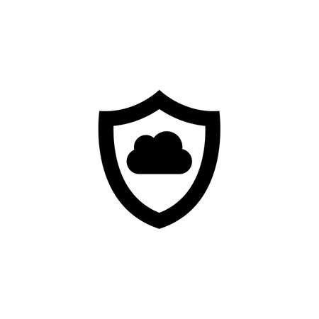 Cloud Security icon in vector. Logotypeのイラスト素材