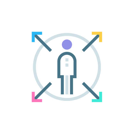 User Behavior Prediction icon in vector. Logotypeのイラスト素材