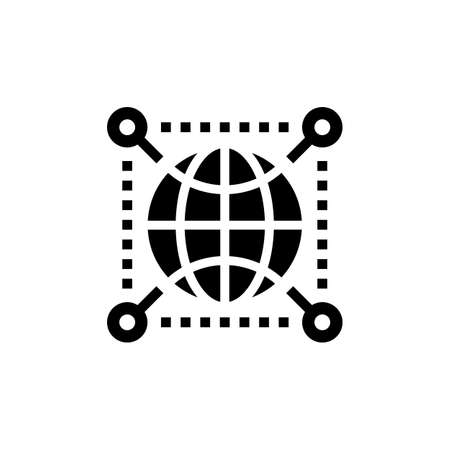 Global Infrastructure icon in vector. Logotypeのイラスト素材