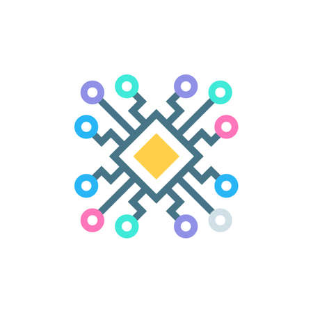 Digital icon in vector. Logotypeのイラスト素材