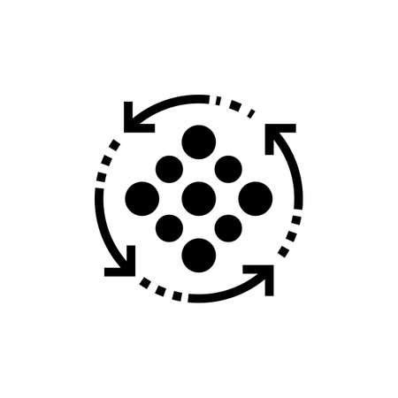 Data Center icon in vector. Logotypeのイラスト素材