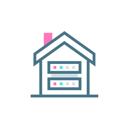 Data Warehouse icon in vector. Logotypeのイラスト素材