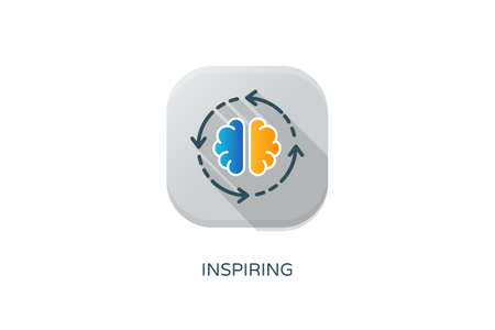 INSPIRING icon in vector. Logotypeのイラスト素材
