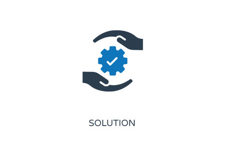 Solution icon in vector.のイラスト素材