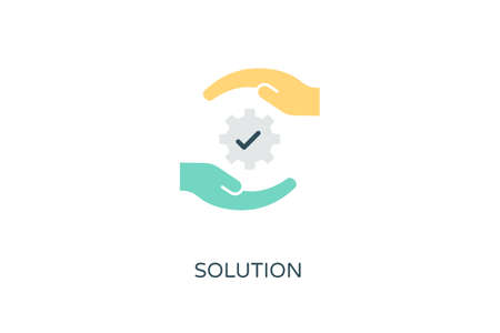 Solution icon in vector.のイラスト素材