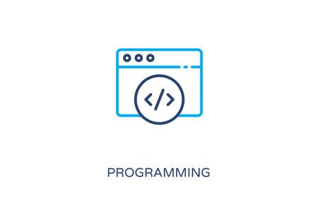 Programming icon in vector. Logotype