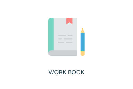 Work Book icon in vector. Logotypeのイラスト素材