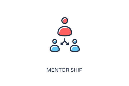 Mentor Ship icon in vector. Logotypeのイラスト素材