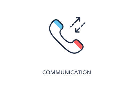 Communication icon in vector. Logotypeのイラスト素材