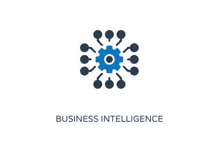 Business Intelligence icon in vector.のイラスト素材