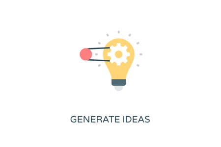 Generate Ideas icon in vector.のイラスト素材