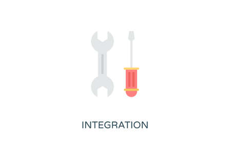 Integration icon in vector.のイラスト素材