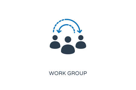 Work Group icon in vector. Logotypeのイラスト素材