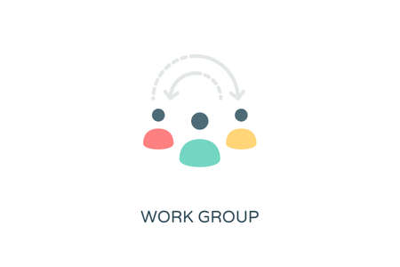 Work Group icon in vector. Logotypeのイラスト素材