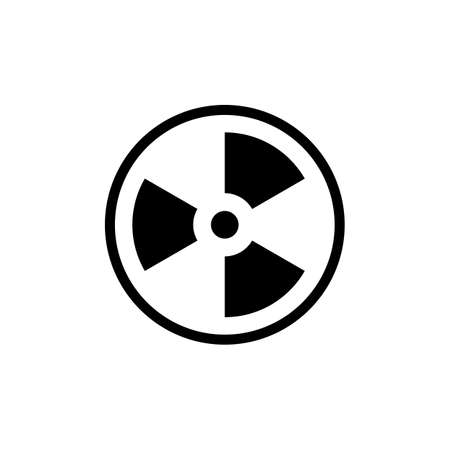 RADIATION SYMBOL icon in vector. Logotypeのイラスト素材