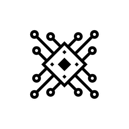 NANOTECHNOLOGY icon in vector. Logotypeのイラスト素材