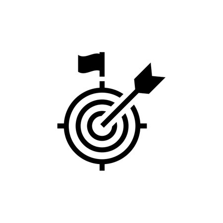 GOAL ACHIEVE icon in vector. Logotypeのイラスト素材