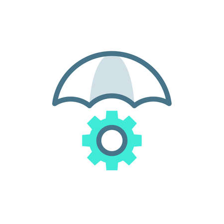 Risk Management  icon in vector. Logotypeのイラスト素材