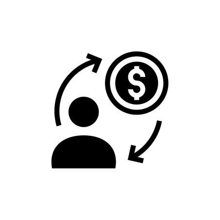 Investment Return  icon in vector. Logotypeのイラスト素材