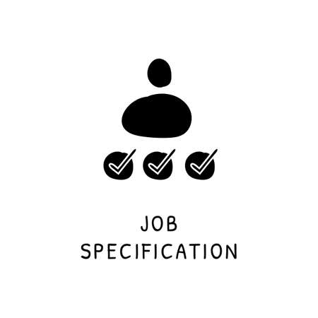 Job Specification icon in vector. Logotype - Doodleのイラスト素材