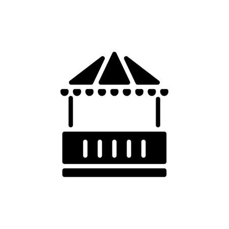 BURGER TENT icon in vector. Logotypeのイラスト素材