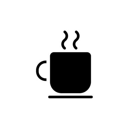 Coffee icon in vector. Logotypeのイラスト素材