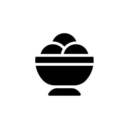 Snack Bowl icon in vector. Logotypeのイラスト素材