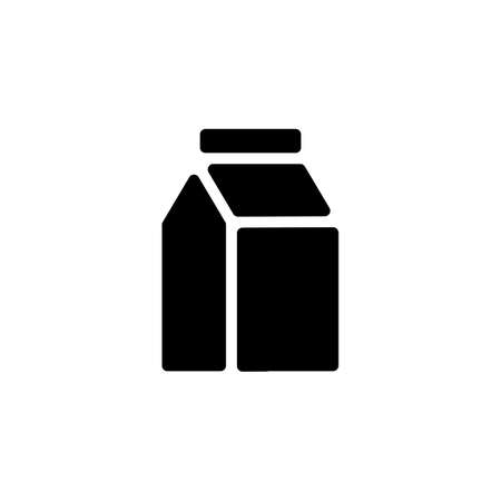 Milk Pack icon in vector. Logotypeのイラスト素材