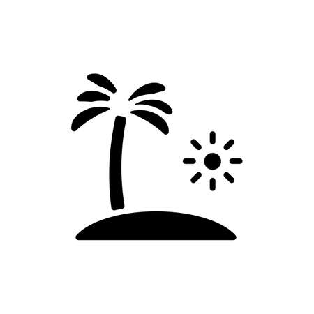 ISLAND icon in vector. Logotypeのイラスト素材