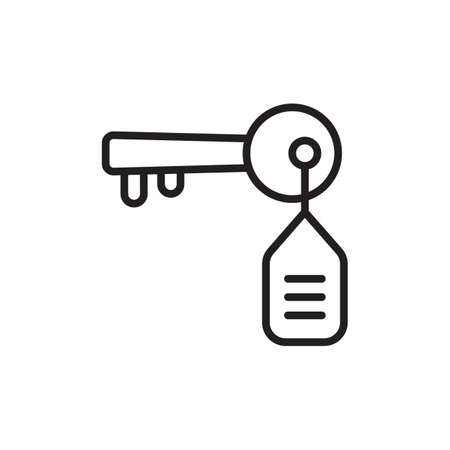 ROOM KEY icon in vector. Logotypeのイラスト素材